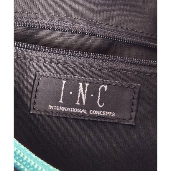 Crossbody Tote Faux Teal Snakeskin by I.N.C International Concepts Medium Size - Picture 9 of 15